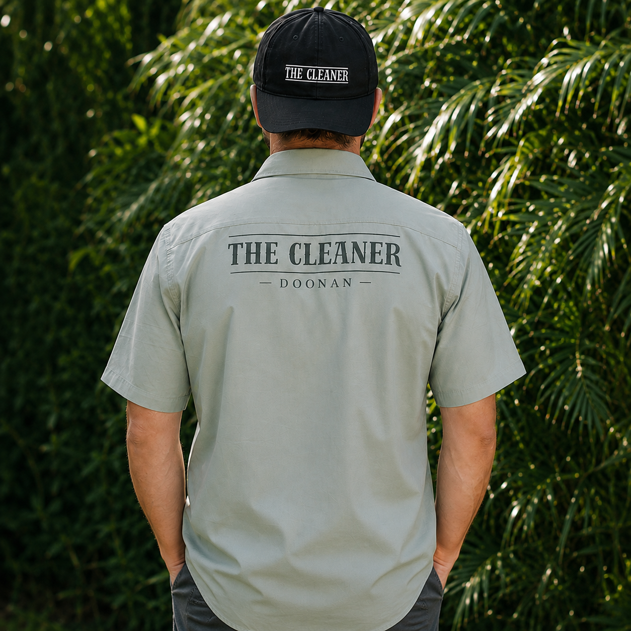 Owner of The Cleaner Doonan preparing a space for cleaning